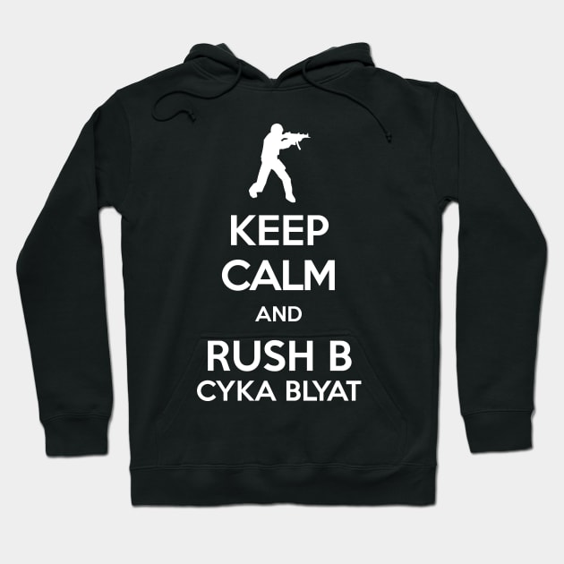 KEEP CALM and Rush B Hoodie by Avai